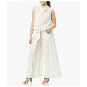 Terea Women's Shay Wide Leg Layered Gardenia Pant size 2X NWT